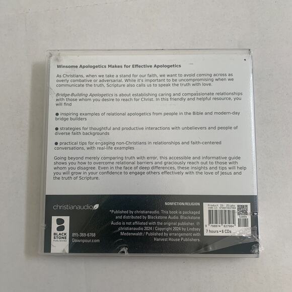 Bridge Building Apologetics How to Get Along Even When We Disagree Audio CD - Picture 2 of 12